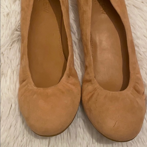 J. Crew scrunch suede blush flats - Picture 4 of 6